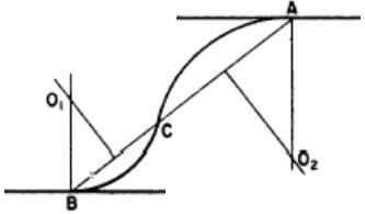 Reverse Cuve with Tangent & Two intersecting Lines
